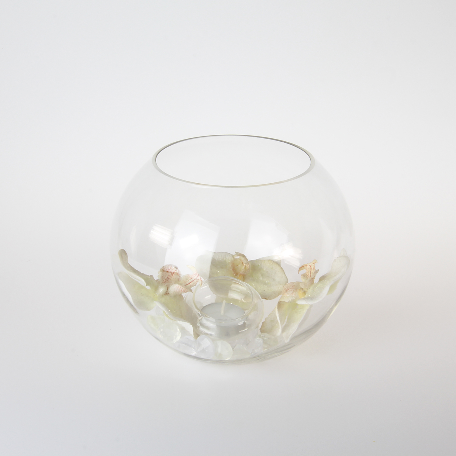 Glass sphere (fishbowl) vase GSV43